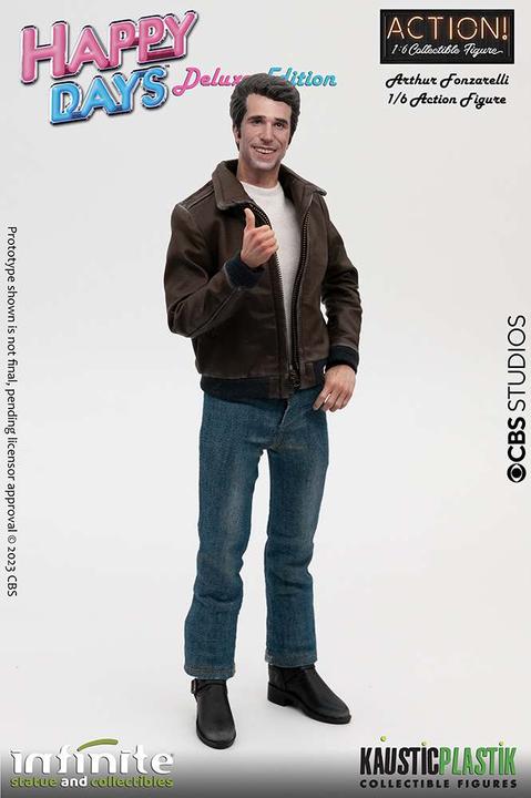Actual product image Infinite Statue Fonzie With Jukebox Deluxe Scale
