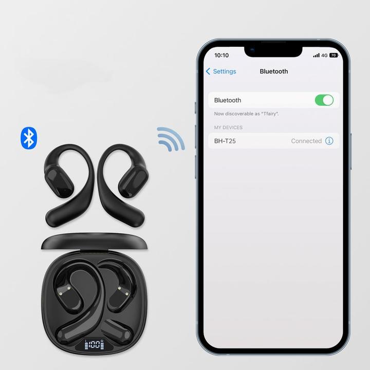 Actual product image Choetech TWS Earphones BH-T25 (black) (8 h, Wireless)