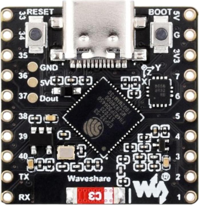 Actual product image Lilygo ESP32-S3 RGB-LED Matrix 8x8