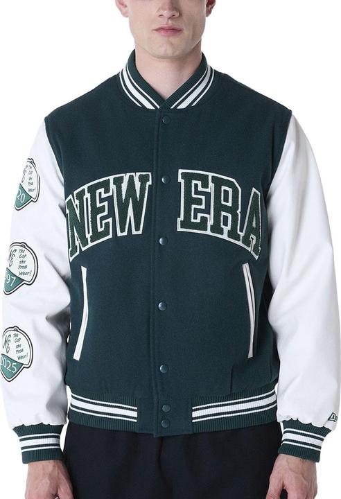 New Era Varsity College Jacke - BRAND PATCHES - L (L)