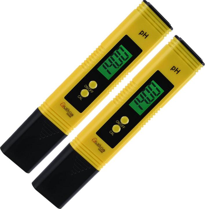Produktbild Casativo 2er-Set Digitales pH-Messgerät mit ATC-Funktion & LCD-Display, pH-Bereich 0-14