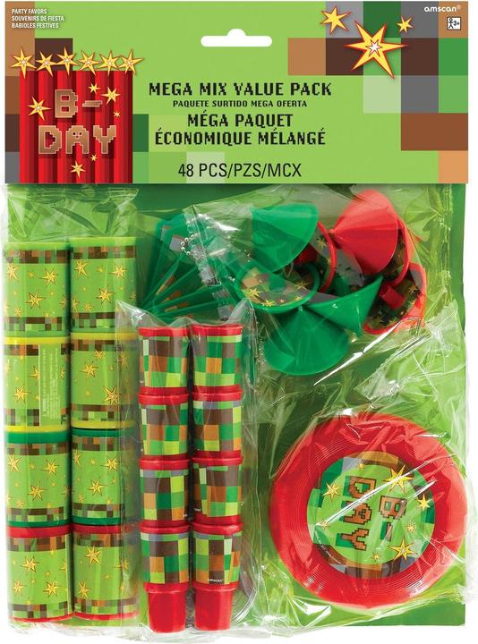 Produktbild Amscan Party Favour Pack Minecraft TNT / Gaming Party 48-tlg