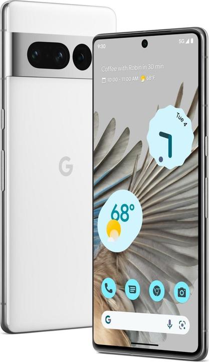 Google Pixel 7 Pro (128 GB, White, 6.70", SIM + eSIM, 50 Mpx, 5G)