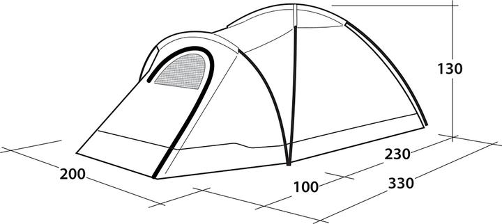 Image du produit Outwell Cloud 3 (Tente igloo, 5.20 kg, 3 personnes)