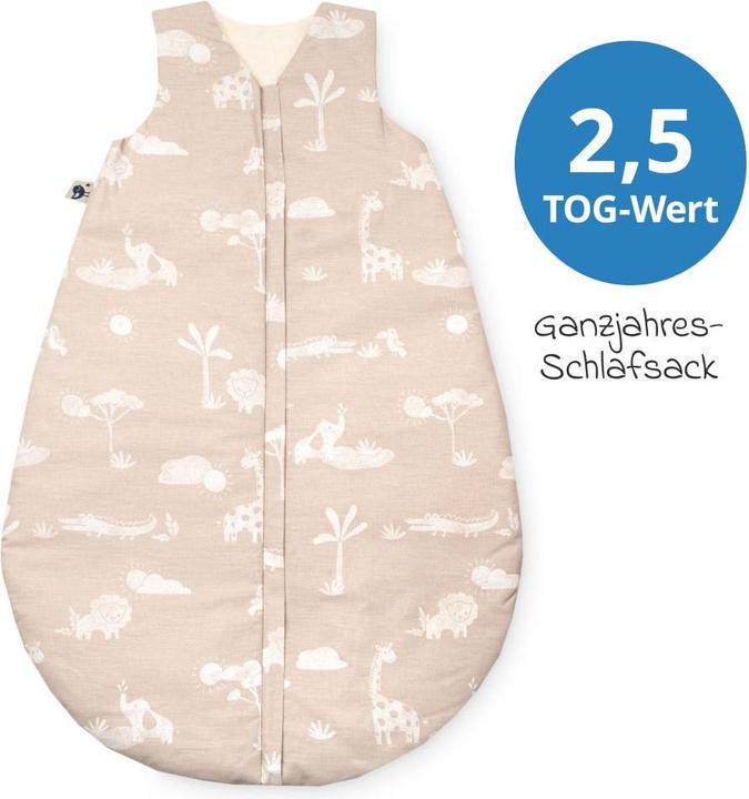 Produktbild Julius Zöllner Baby-Ganzjahresschlafsack Organic Jungle Dream 80 cm (80 cm, 2.5 TOG)
