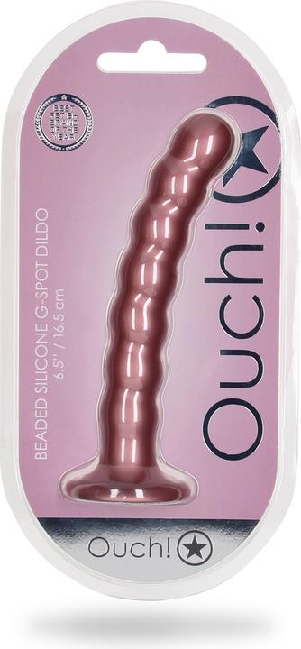Produktbild Ouch! Beaded Silicone G-Spot Dildo - 6,5" / 16,5 cm