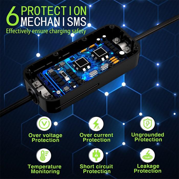 Produktbild Qoltec Intelligentes Gerät 52478 Mobiles EV-Ladegerät 11kw (Typ 2, 16 A)
