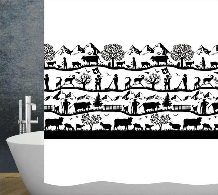 Diaqua Shower curtain textile Swiss Dream (120 x 200 cm)