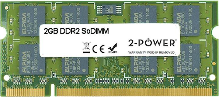 Actual product image 2-Power 2GB DDR2 667MHz SoDIMM (1 x 2GB, 667 MHz, DDR2-RAM, SO-DIMM)