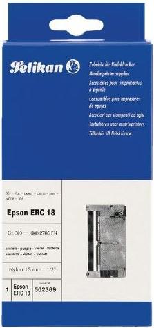 Actual product image Pelikan Epson cash register ribbon ERC18 violet