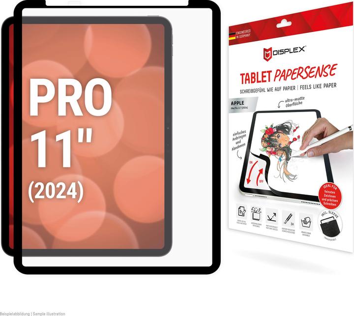 Produktbild Displex Tablet Papersense, Tablet Paper Feeling Schutzfolie (1 Stück, iPad Pro 11 2024 (M4))