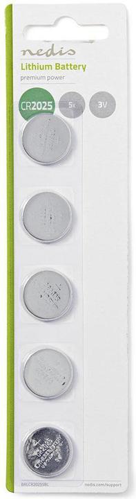 Productafbeelding Nedis Lithium knoopbatterij CR2 025 3 V 5 stuks (5 Pcs., CR2025)