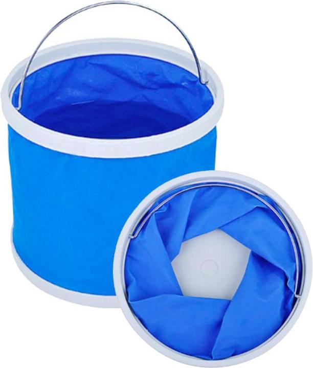 Produktbild König Design 9L Eimer faltbar Falteimer Camping Wassereimer Angeln Auto Putzeimer Futtereimer (1 Stk.)