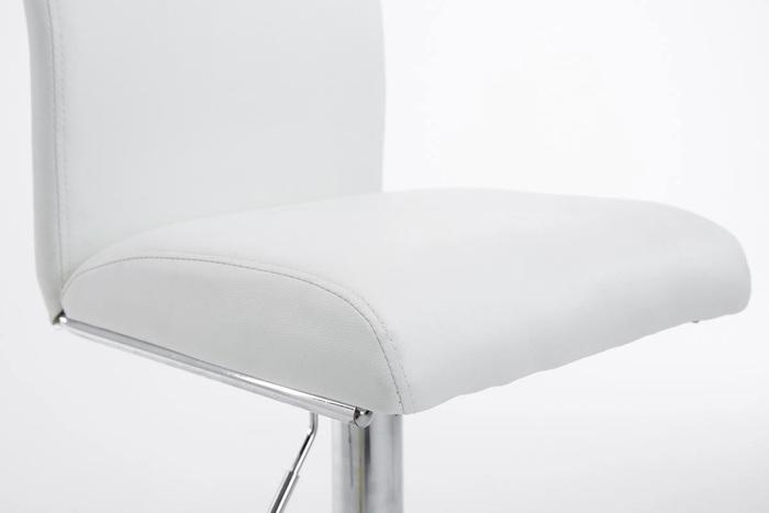 Actual product image CLP Set of 2 bar stools Cologne imitation leather chrome, white