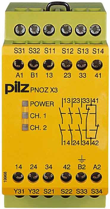 Produktbild Pilz Not-Halt-Schaltgerät PNOZ X3 24VUC