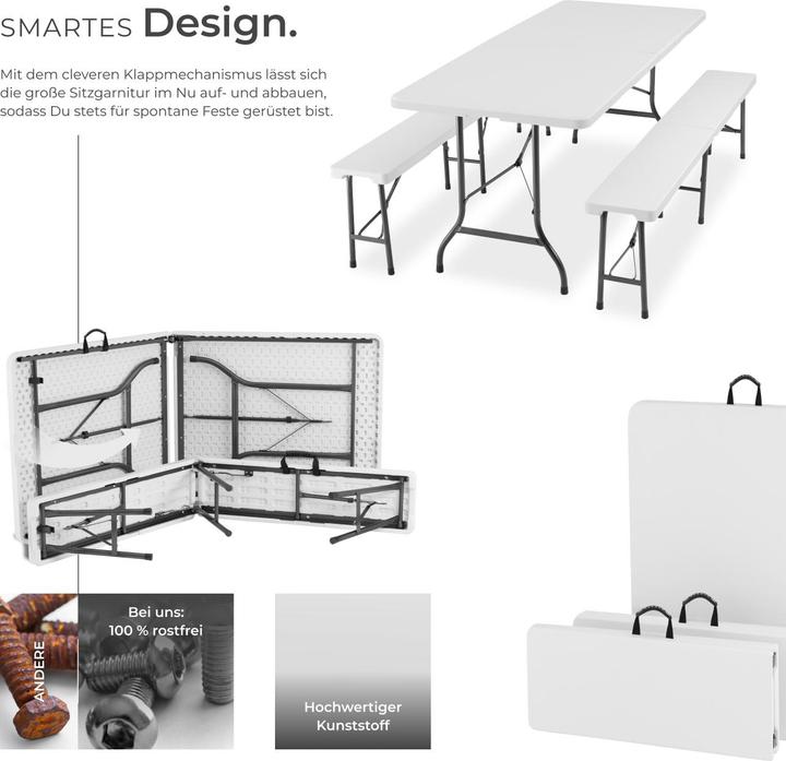 Image du produit tectake Ensemble de table de camping