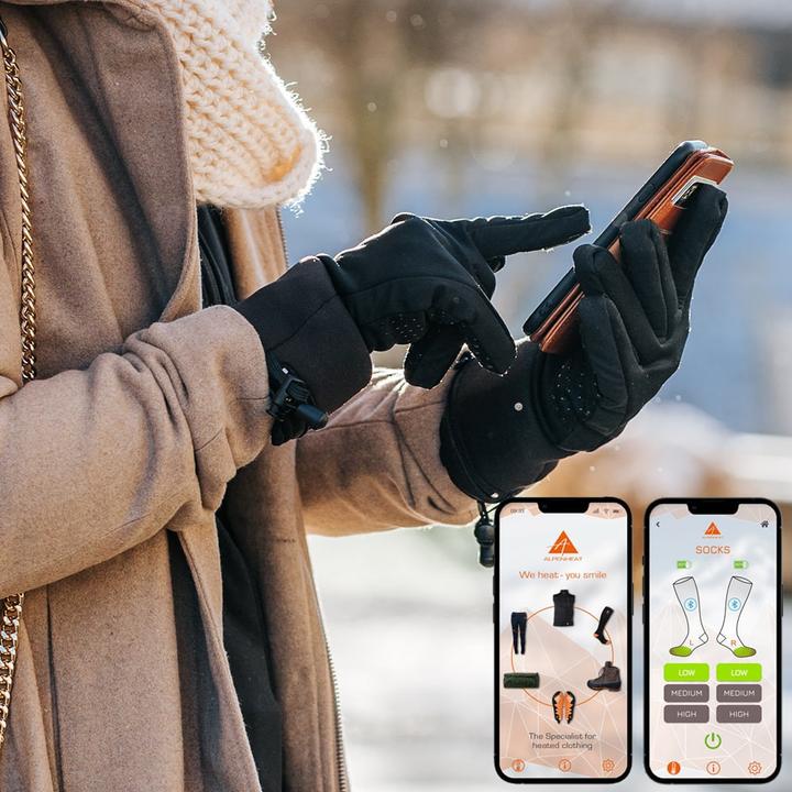 Actual product image Alpenheat FireWoolSocks beheizte Socken (APP) (M)