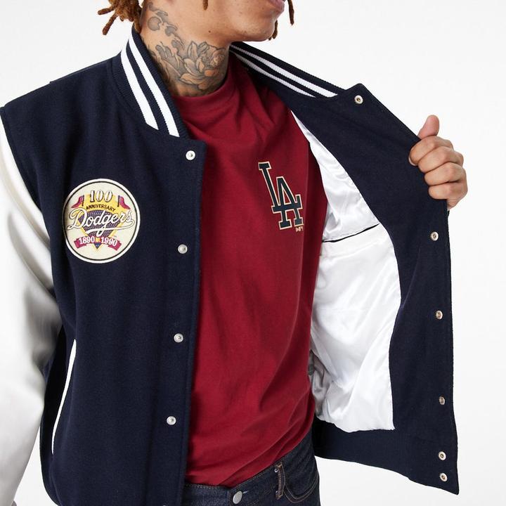 Produktbild New Era MLB Los Angeles Dodgers Large Logo Varsity Bomberjacke Herren (XL)