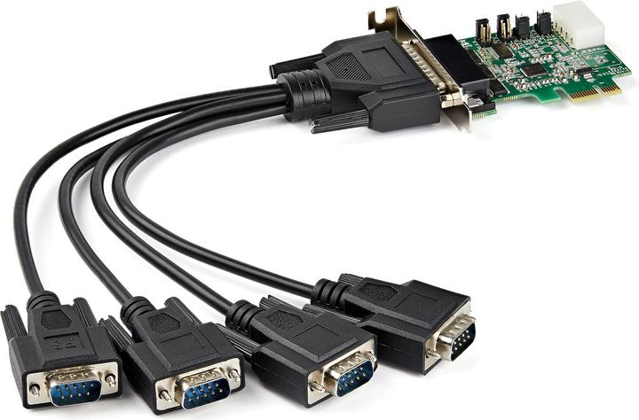 Actual product image StarTech .com 4 Port PCI Express RS232 Serial Adapter Card