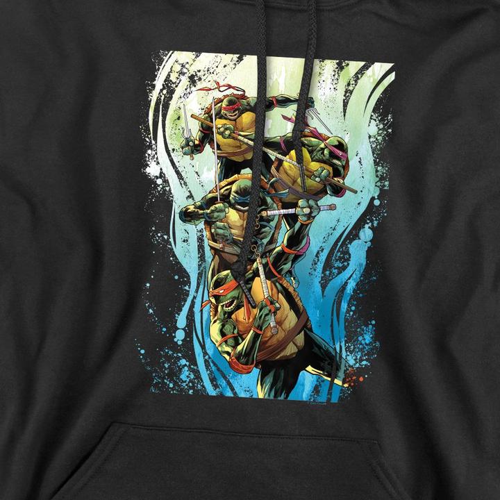 Immagine prodotto Teenage Mutant NT Cool Rainbow Warriors Felpa con Cappuccio Uomo (L)