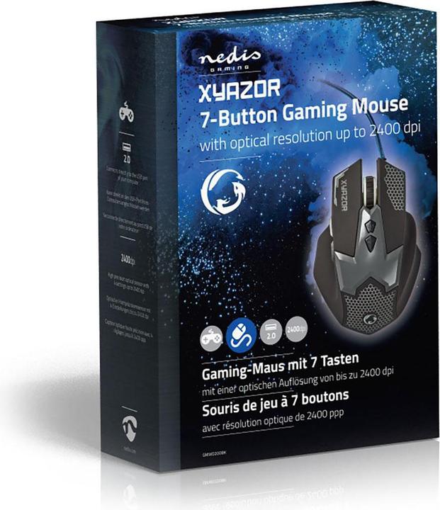 Actual product image Nedis Gaming Mouse GMWD200BK (Cable)