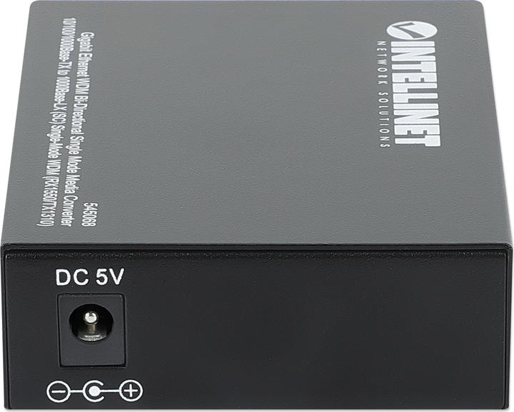 Produktbild Intellinet 10/100/1000Base-TX to 1000Base-LX, SC, Single-Mode, 12.4 mi., WDM
