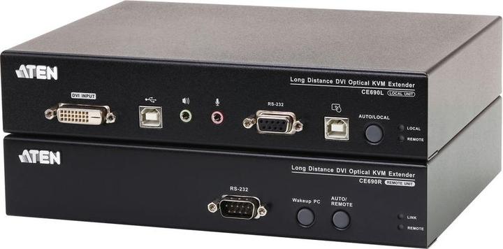 Immagine prodotto Aten Estensore KVM in fibra ottica CE690 USB DVI (20km)