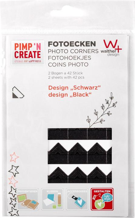 Produktbild Walther Design Fotoecken 2 x 42 Stück Pimp'n Create