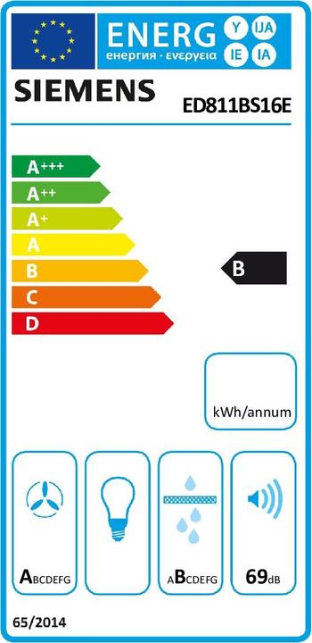 Label énergétique Siemens Table de cuisson à induction SIEM