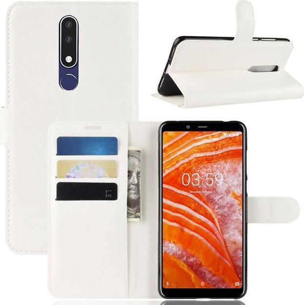 Actual product image MU Classic Litchi Leather Bookcover Series (Nokia 3.1 Plus)