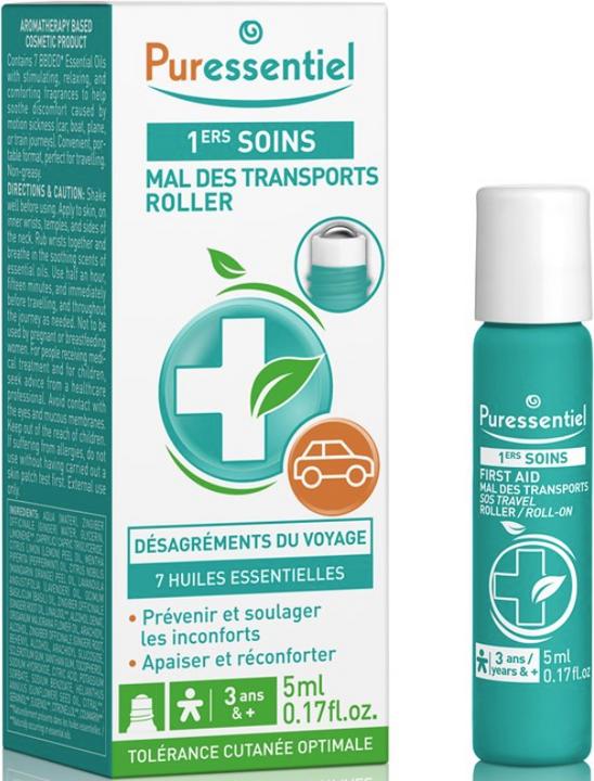 Immagine prodotto Puressentiel First Aid Transport Sickness Roller with 7 Essential Oils 5ml (Prodotto per l'igiene)