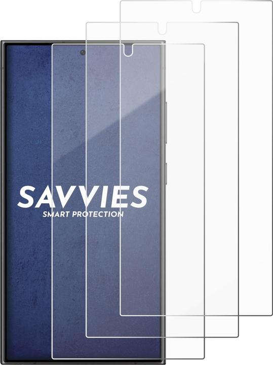 Actual product image Savvies Glass Screen Protector (3 Piece, Samsung Galaxy S24 Ultra)
