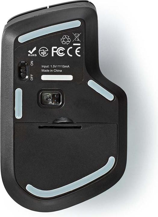 Produktbild Nedis Mouse | Drahtlos | 800 / 1200 / 1600 dpi | Einstellbar DPI | Anzahl Knöpfe: 6 | Rechtshändig (Kabellos)