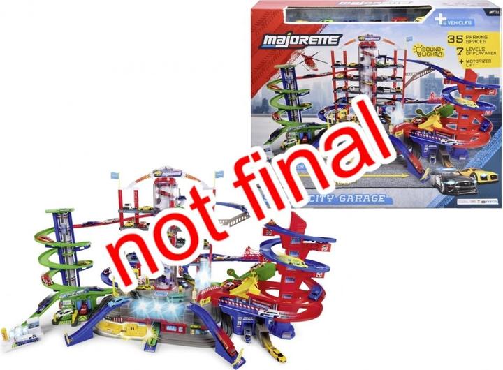 Actual product image Majorette Super City Garage + 6 vehicles