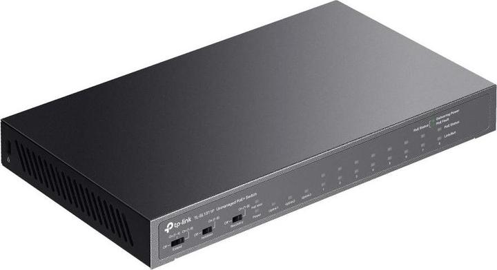 Productafbeelding TP-Link 8-poorts 10/100Mbps + 3-poorts Gigabit Desktop Switch met 8-poorts PoE+ (11 Havens)