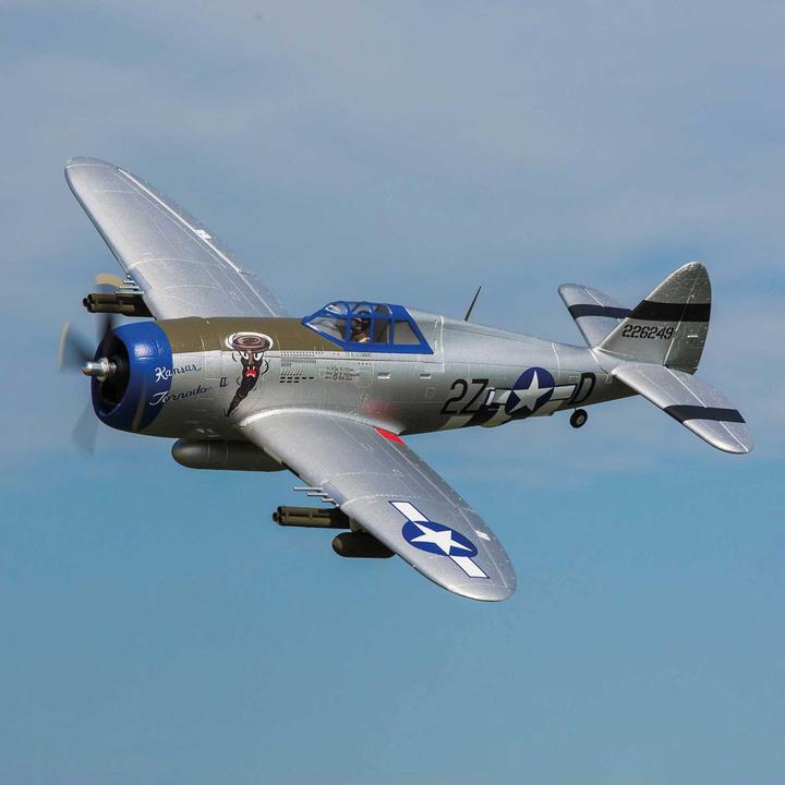 Actual product image E-Flite FLIEGER P-47 RAZORBA. 1200mm EP BNP BNF BASIC (Warbird)