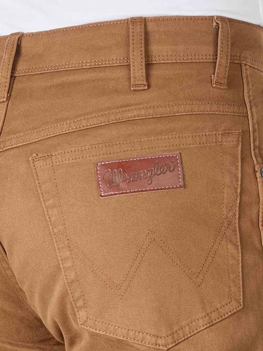 Actual product image Wrangler Texas Slim Pant Straight Fit Saddle Brown (W32/L30)