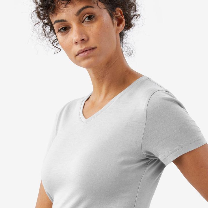 Actual product image Forclaz T-Shirt Damen Merinowolle - Travel500 grau (XS)