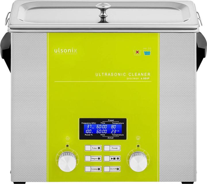 Produktbild Ulsonix Ultraschallgerät Degas Sweep Pulse Ultraschallreiniger Ultraschallbad 6 L 240 W (37 kHz, 6000 ml)