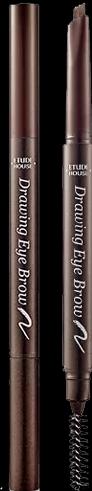 Etude House House Drawing Eye Brow 3 Brown 21AD Long Lasting Eyebrow Pencil for Soft Textured Natural Daily Look (Brown)