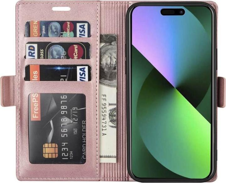 Produktbild N.Bekus iPhone 15 Pro - Flip Case Hülle rosa (Apple iPhone 15 Pro)
