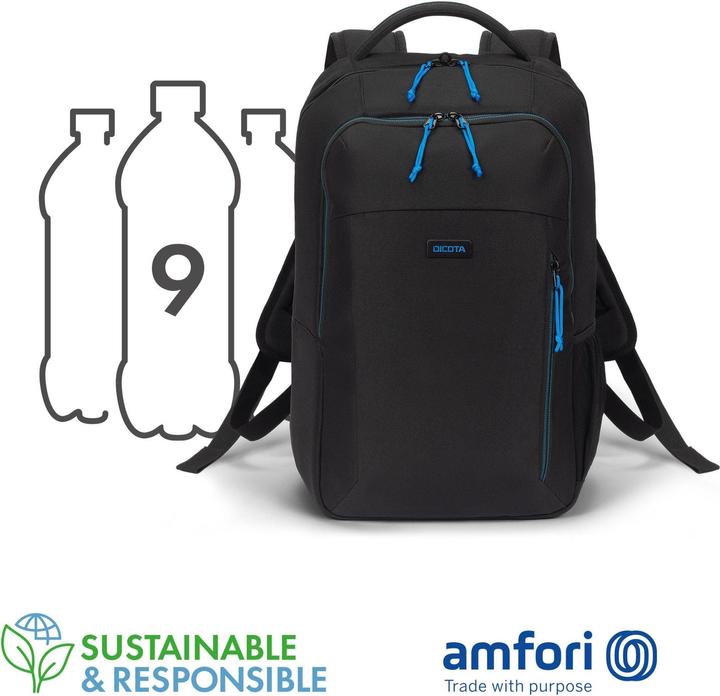 Actual product image Dicota Backpack SPIN II 13-16 Black (18 l)