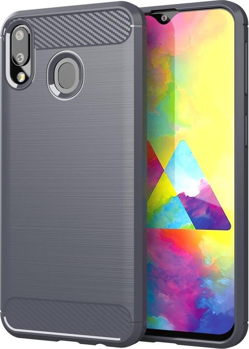 Produktbild Cadorabo TPU Ultra Slim carbon edelstahl Kombi Cover (Samsung Galaxy M10s, Samsung Galaxy A20, TCL A30)