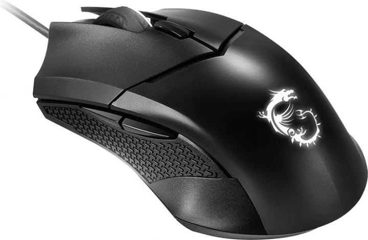 Actual product image MSI Clutch DM07 Optical, Black, for games, 1000 Hz (Cable)