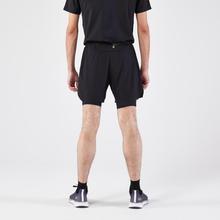 Actual product image Kiprun Laufshorts Herren Tights 2-in-1 - schwarz (XL)