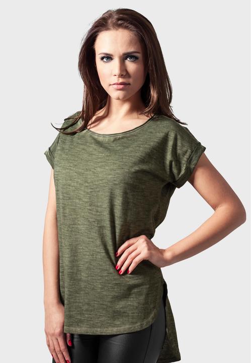 Immagine prodotto Urban Classics Tee lungo da donna a forma di schienale con tintura spray (M)