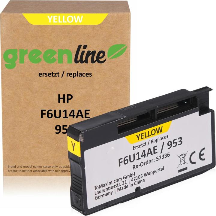 Actual product image Inkadoo greenline Compatible ink for HP OfficeJet Pro 8710 (Y)