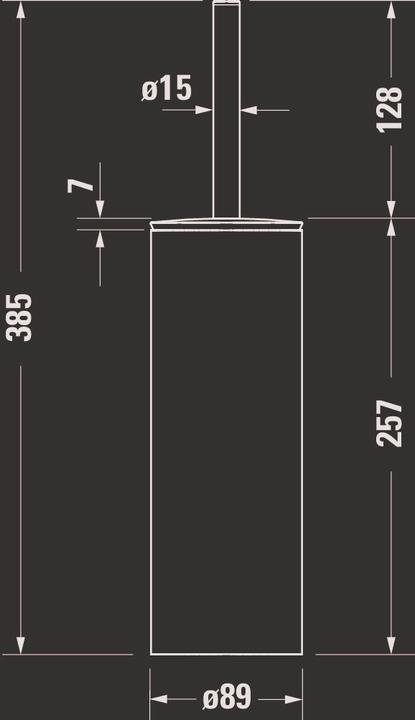 Actual product image Duravit Brush set D-CODE floor standing chrome