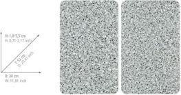 Produktbild Wenko Glasabdeckplatte Universal Mod. Granit, 2er Set für alle Herdarten