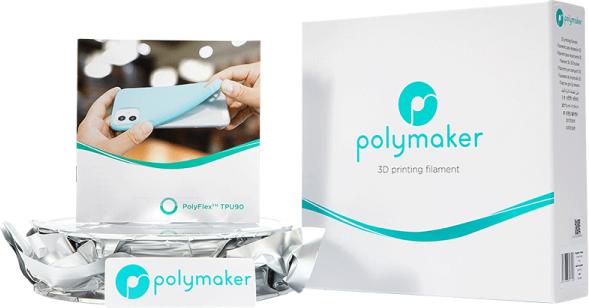 Immagine prodotto Polymaker PolyFlex TPU90 - Nero - 2.85mm (TPU, 2.85 mm, 750 g, Nero)